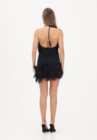 NOELL MAGGINI Abito corto nero da donna con piume 0126122 NE NOELL MAGGINI 