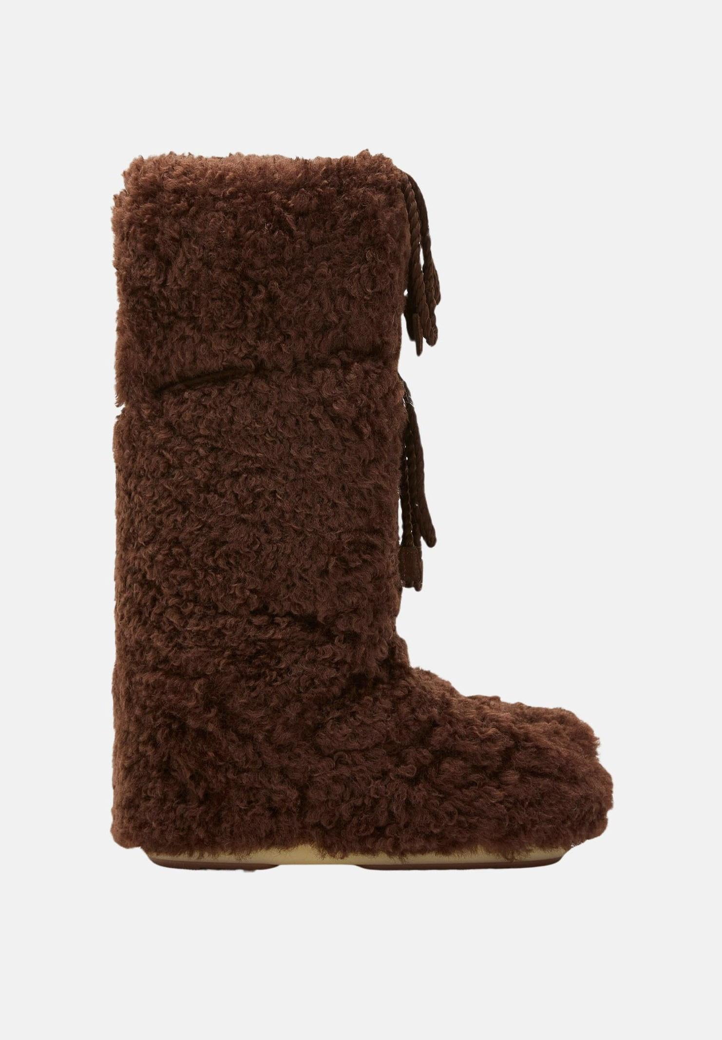 MOON BOOT Stivali da neve ICON CURLY EXTRA marroni da donna 80D1403070 M010 MOON BOOT 