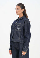 NEW ERA Giubbotto di jeans New York Yankees MLB in denim scuro da donna 60684457 . NEW ERA 