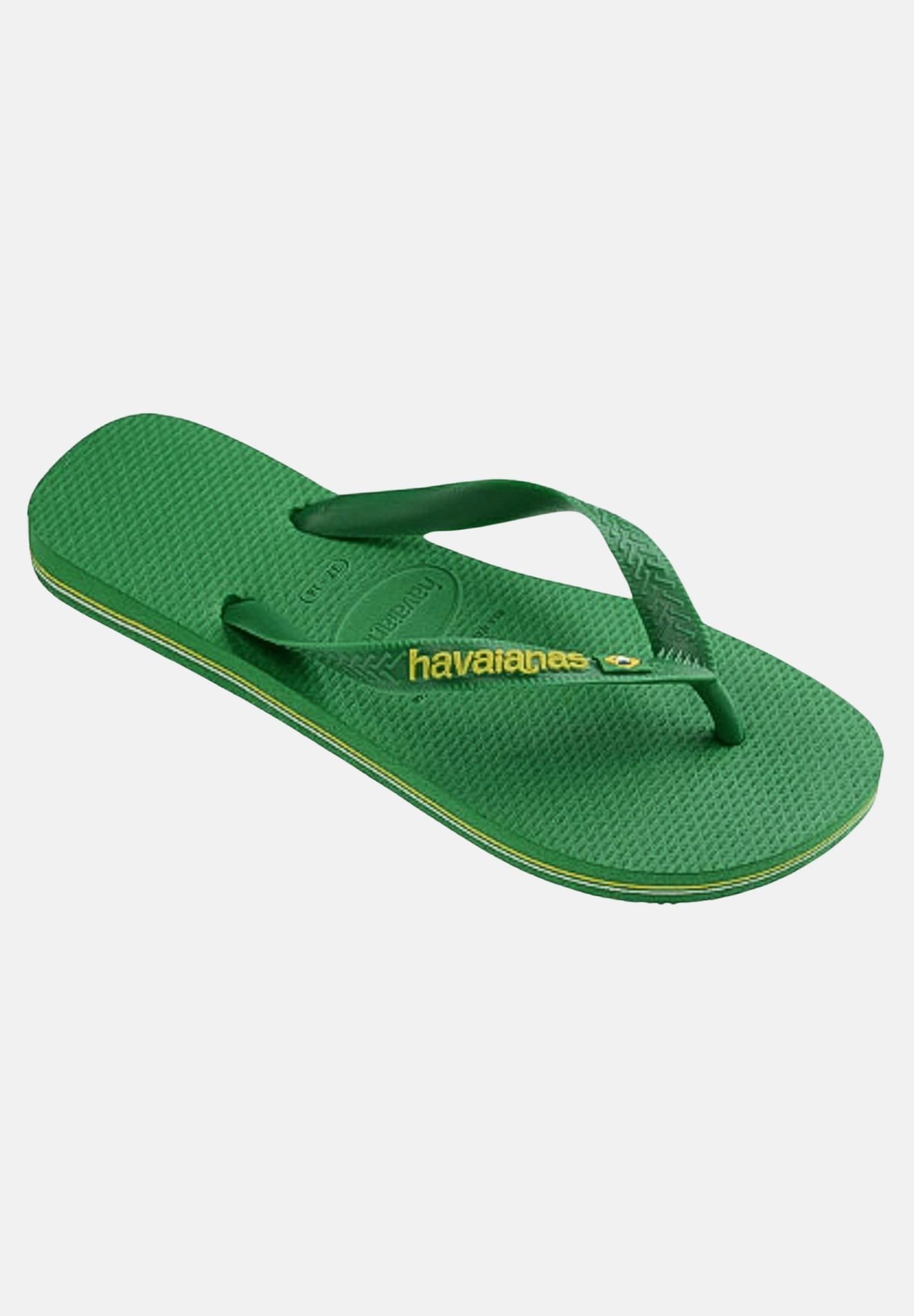 Infradito verde per uomo e donna Havaianas Brasil Logo Neon<BR/><BR/> 4149370 6758 HAVAIANAS 