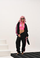 ADIDAS ORIGINALS Pantalone sportivo Adicolor Woven Firebird nero da donna JY1338 . ADIDAS ORIGINALS 