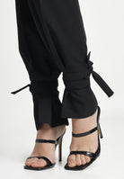 SANTAS Pantalone elegante DULCHE DE LECHE nero da donna PV25024 NERO SANTAS 