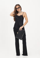 VICOLO Sottogiacca nero da donna con pizzo e spacco TAB1703 NE VICOLO 