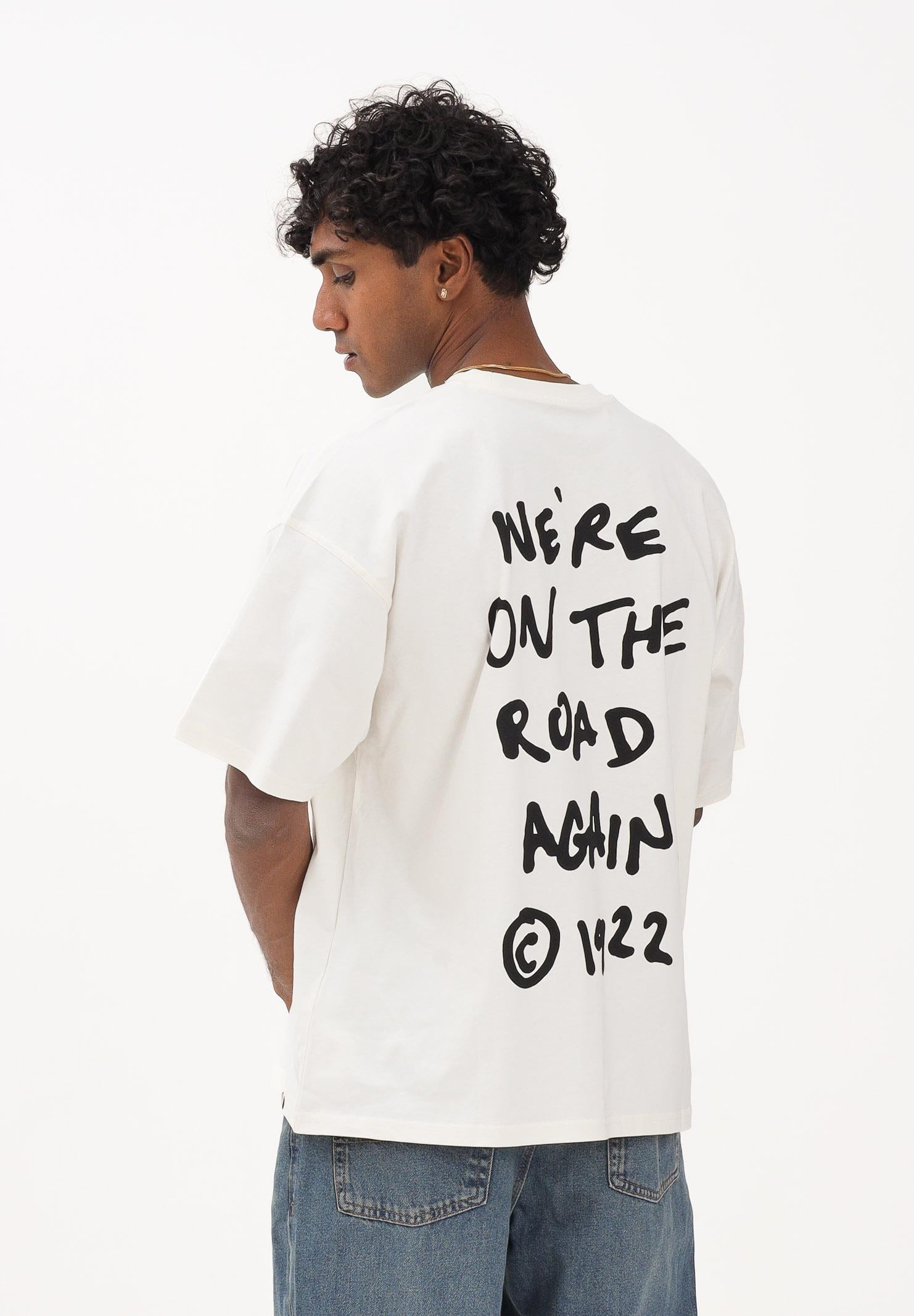 DICKIES SNEEDVILLE t-shirt a maniche corte panna da uomo con stampa graffito sul petto e sul retro DK0A87QOC481  DIckies 