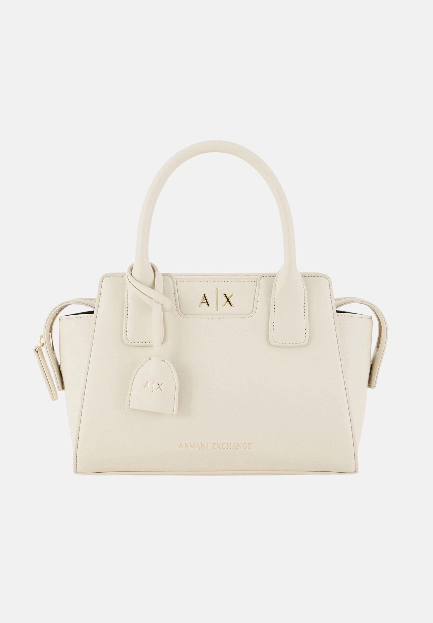 ARMANI EXCHANGE Borsa a mano panna da donna con logo XW002159AF19892 U1003 ARMANI EXCHANGE 