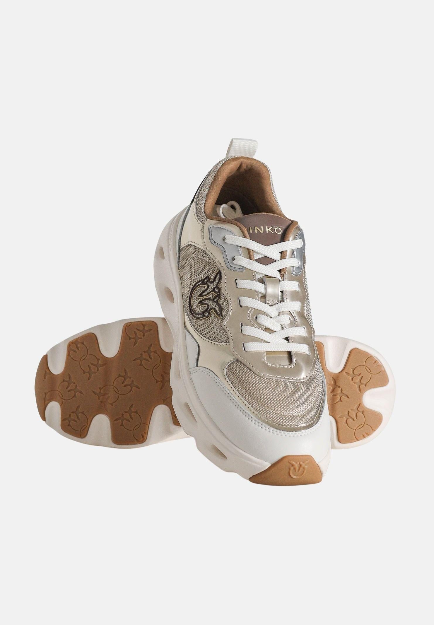 PINKO Sneakers platino da donna con logo SS0167P144Z22 Z22 PINKO 