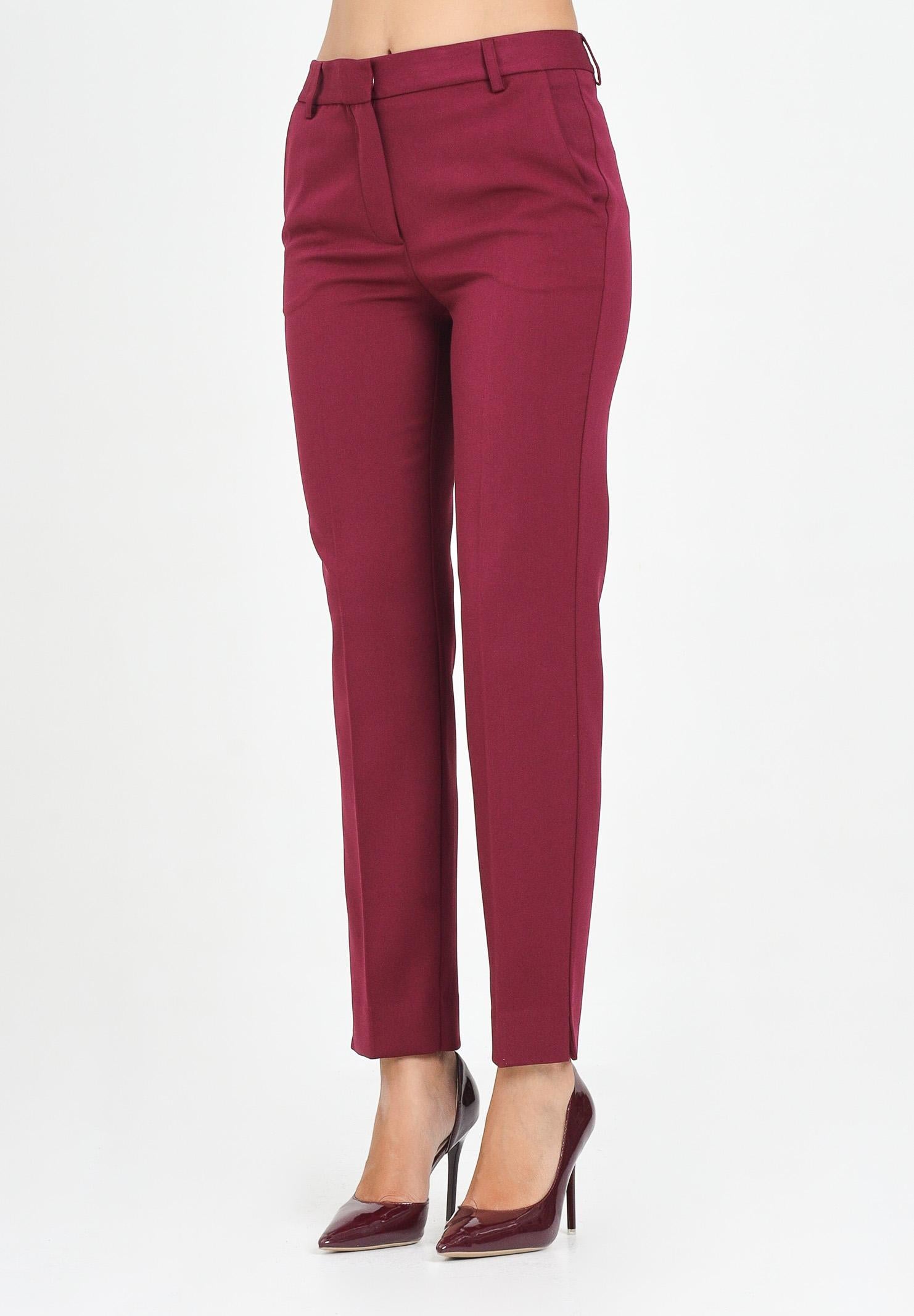 SIMONA CORSELLINI Pantalone elegante bordeaux da donna A25CPPA02804-C00023 V0741 SIMONA CORSELLINI 