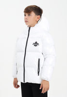 DSQUARED2 Piumino bianco per donna, ragazzi e bambini con logo Maple Leaf DQ3042D0ADY DQ100 DSQUARED2 