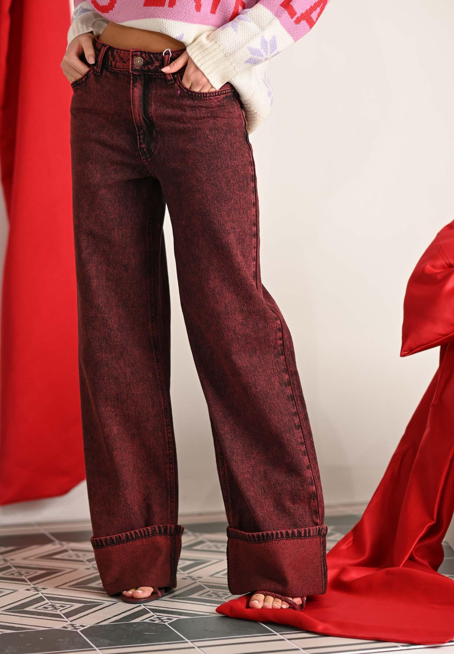 ONLY Jeans in denim bordeaux da donna 15353625 Cabernet ONLY 