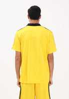 ADIDAS ORIGINALS Polo a manica corta Archive Collar Engineered Jersey gialla da uomo KE3581 . ADIDAS ORIGINALS 