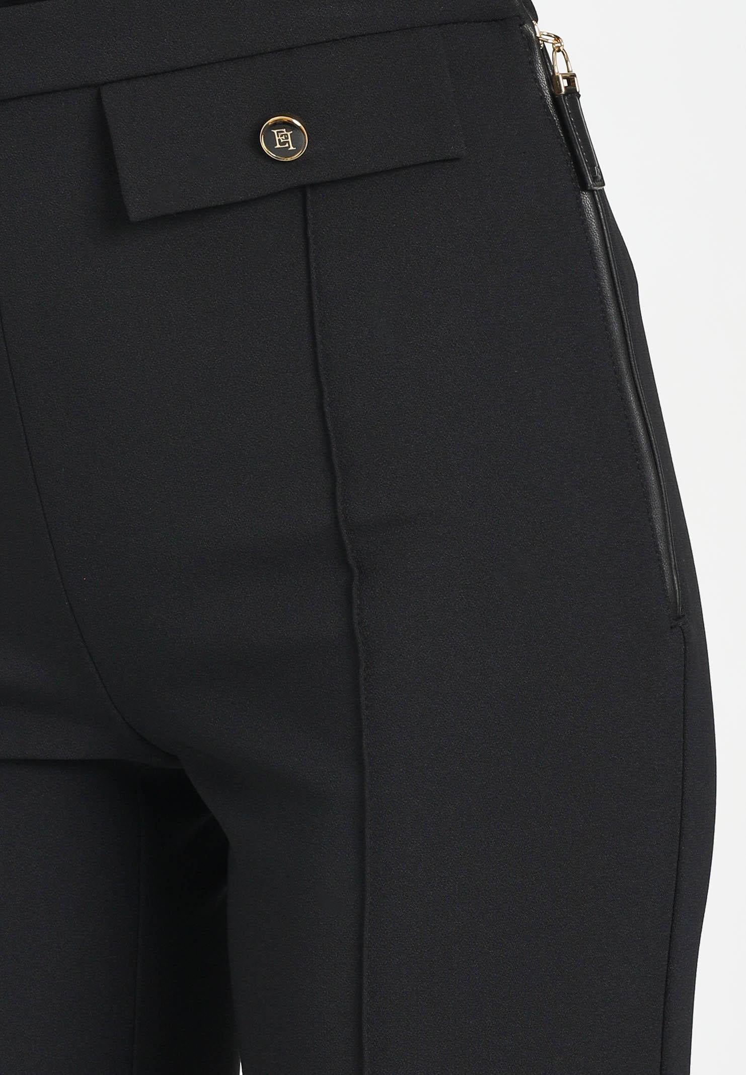 ELISABETTA FRANCHI Pantalone elegante nero da donna PA12156E2 110 ELISABETTA FRANCHI 