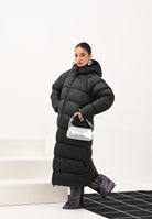 THE NORTH FACE Piumino lungo Hydrenalite City nero da donna NF0A8D3NJK31 . THE NORTH FACE 