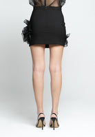 SANTAS Gonna corta CHANTILLY nera da donna PV2502 NERO SANTAS 