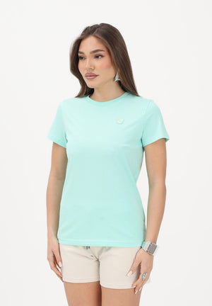 PUMA T-shirt a manica corta Essentials Elevated verde acqua da donna 691855 44 PUMA 