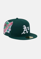 NEW ERA Cappello con visiera 59FIFTY Fitted Athletics MLB Hidden Hit verde da uomo 60803265 . NEW ERA 