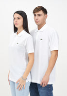 LACOSTE Polo bianca per uomo e donna con patch logo coccodirllo 1212 001 LACOSTE 
