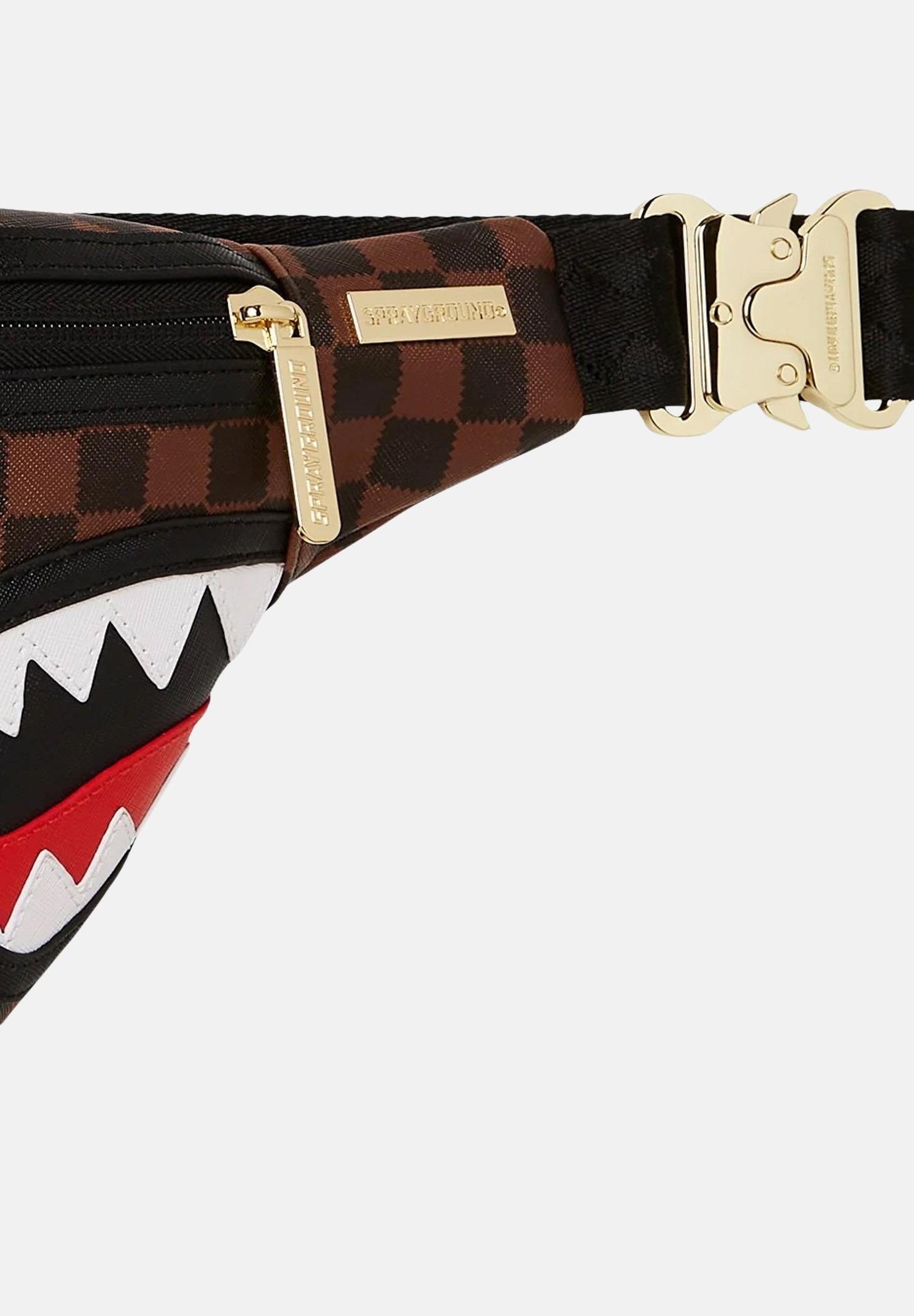 SPRAYGROUND Marsupio Sawtooth Sharks In Paris marrone per uomo e donna 910B7844NSZ  SPRAYGROUND 