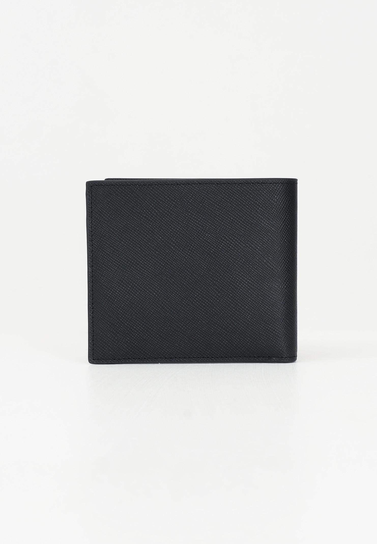 Portafogli nero da uomo con logo XM000167AF12702 UC001 ARMANI EXCHANGE 