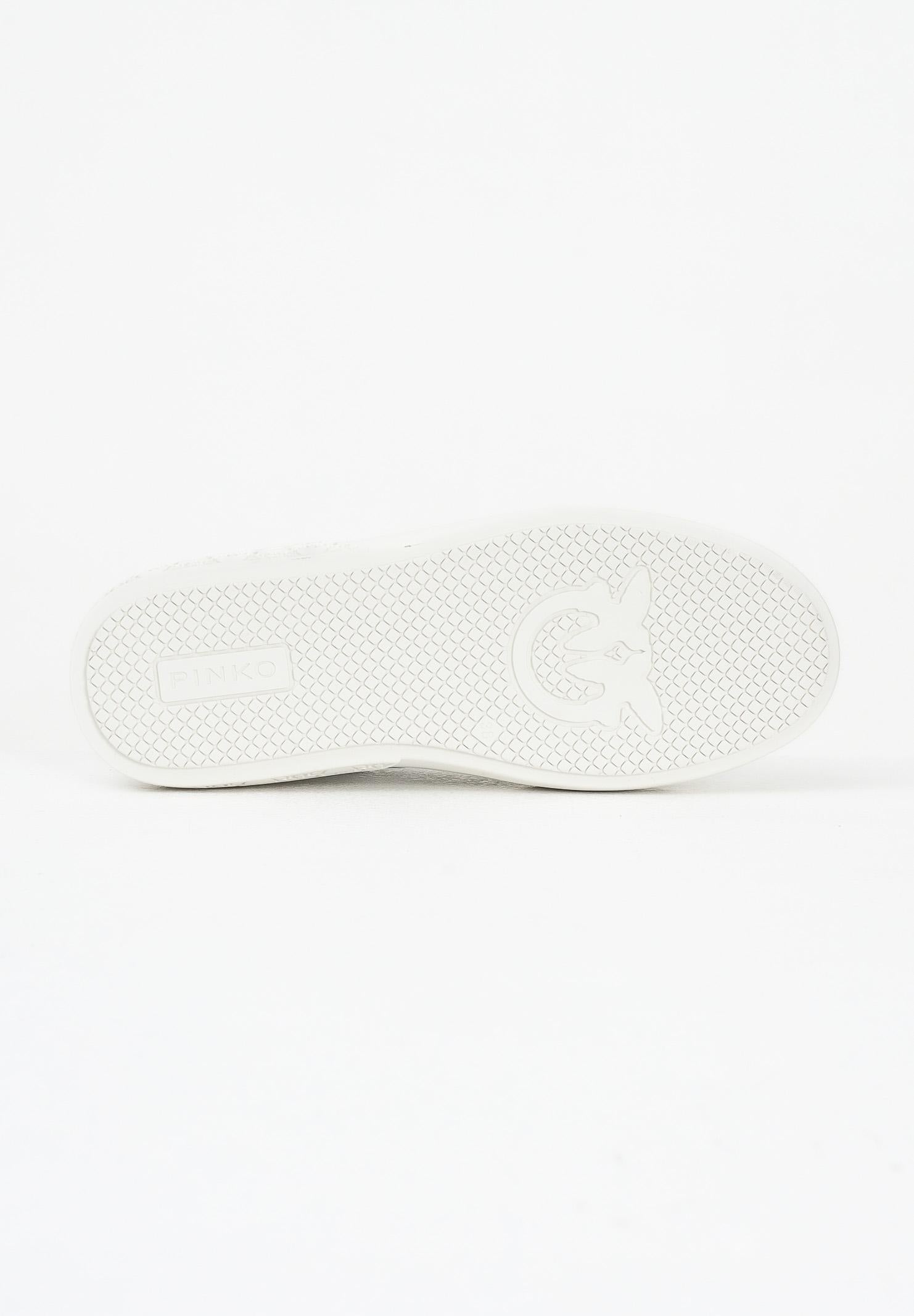 PINKO Sneakers bianche da donna con logo Pinko Love Birds SS0041P087Z1B  PINKO 