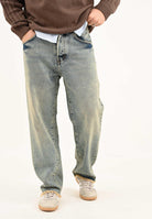 I'M BRIAN Jeans in denim vintage da uomo con sfumature vissute BRAD L2425 I'M BRIAN 