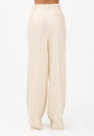 PINKO Pantalone elegante panna da donna con piega stirata 106918A2W6 C00 PINKO 