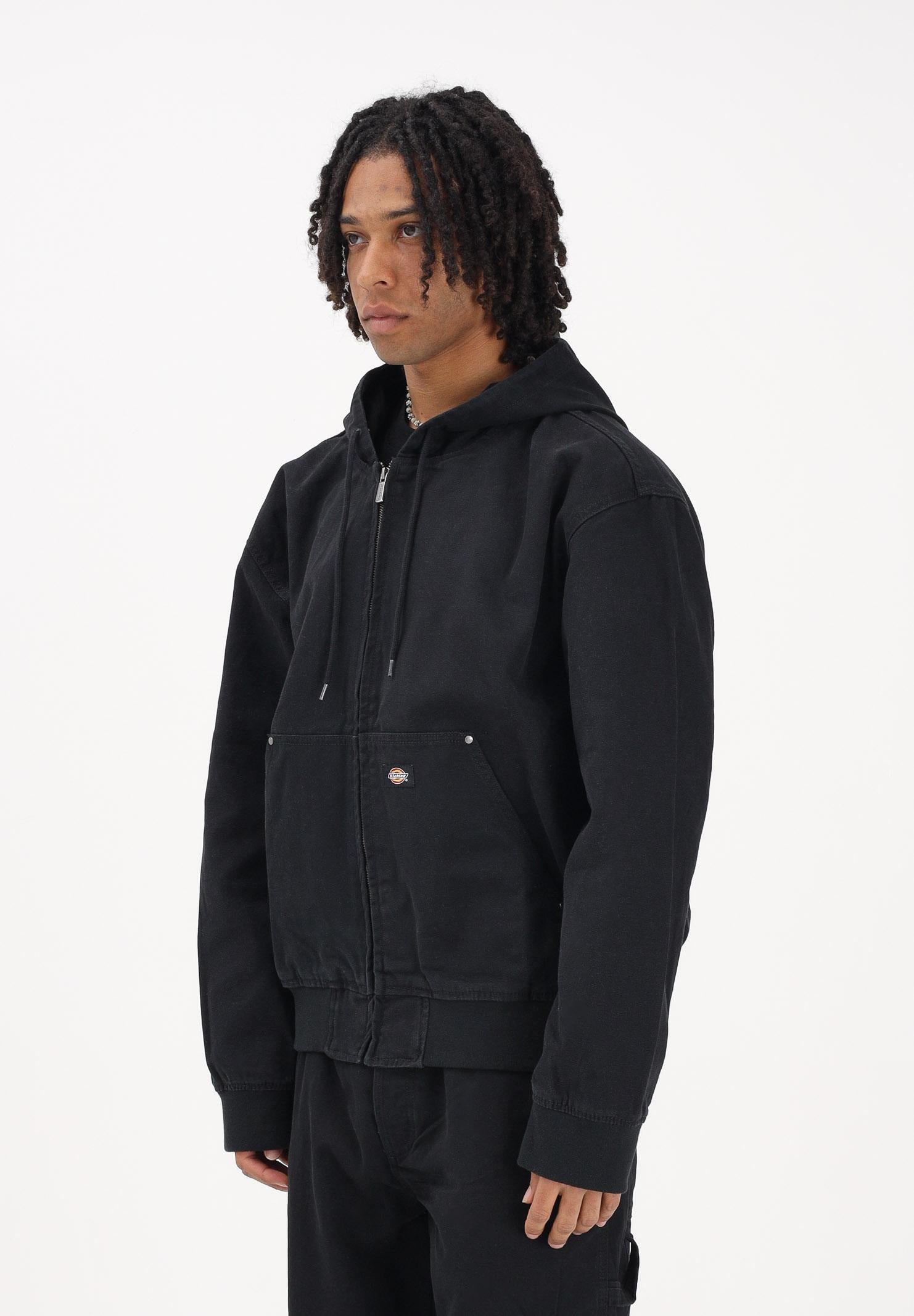 DICKIES Giubbotto in denim nero da uomo DK0A88JZBLK1 . DIckies 