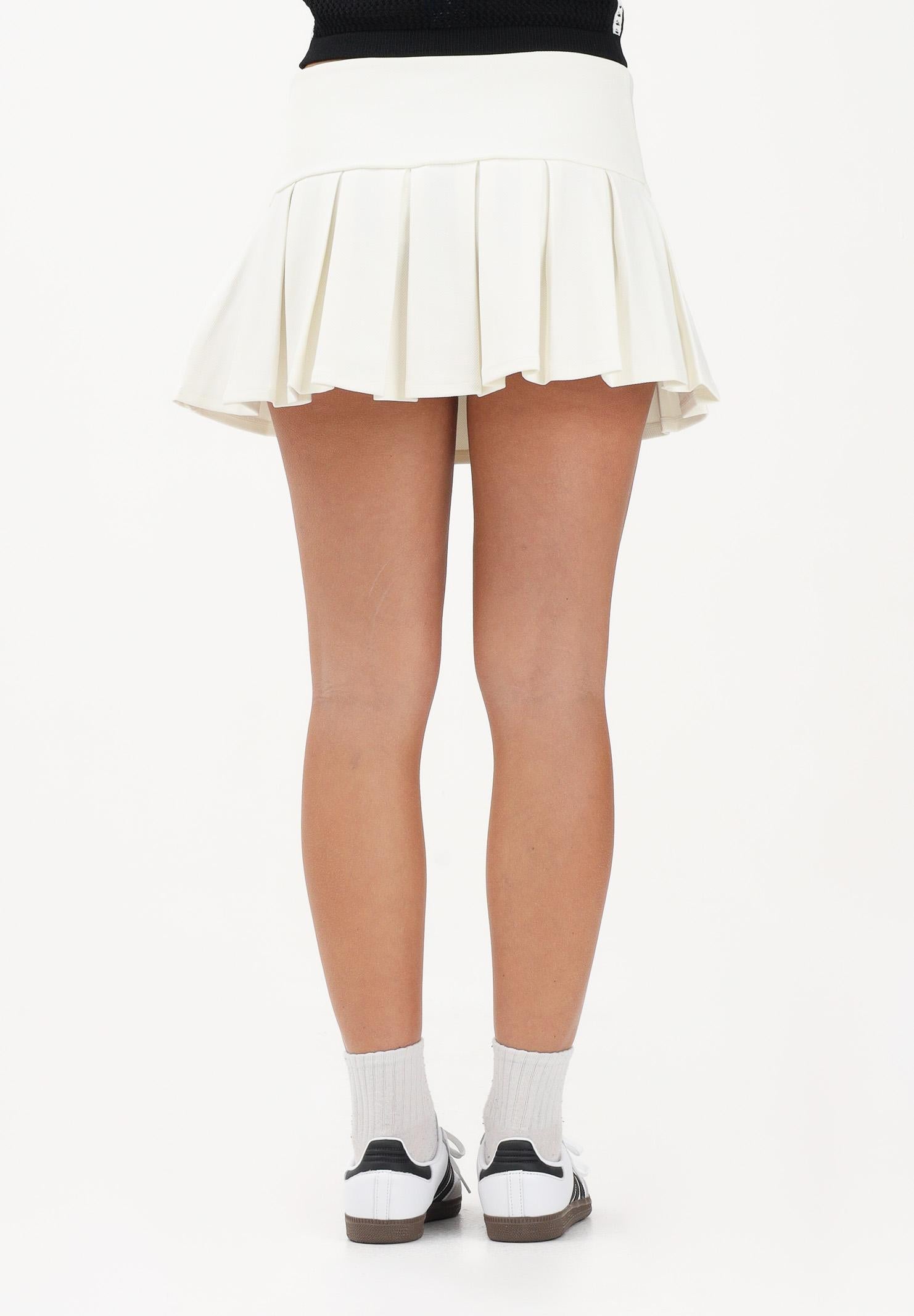 ADIDAS ORIGINALS Gonna corta bianca da donna a vita bassa KC9095 . ADIDAS ORIGINALS 