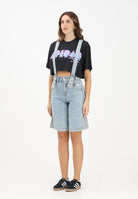 ADIDAS ORIGINALS Salopette adidas X Jeremy Scott Pride in denim chiaro da donna JY2022 . ADIDAS ORIGINALS 