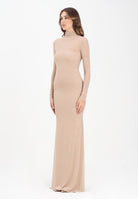 ALMA SANCHEZ Abito lungo Acoro nude da donna con strass all-over AS2526010RT 063 ALMA SANCHEZ 