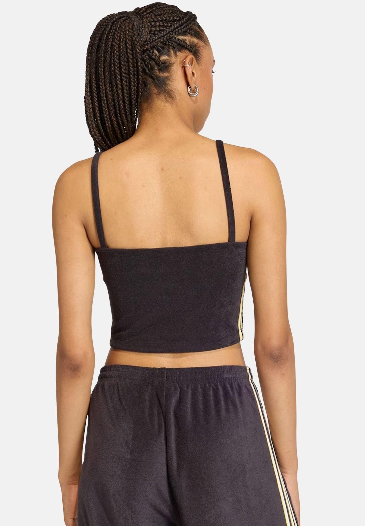 ADIDAS ORIGINALS Top Terry Towel Tank nero da donna KD1406 . ADIDAS ORIGINALS 