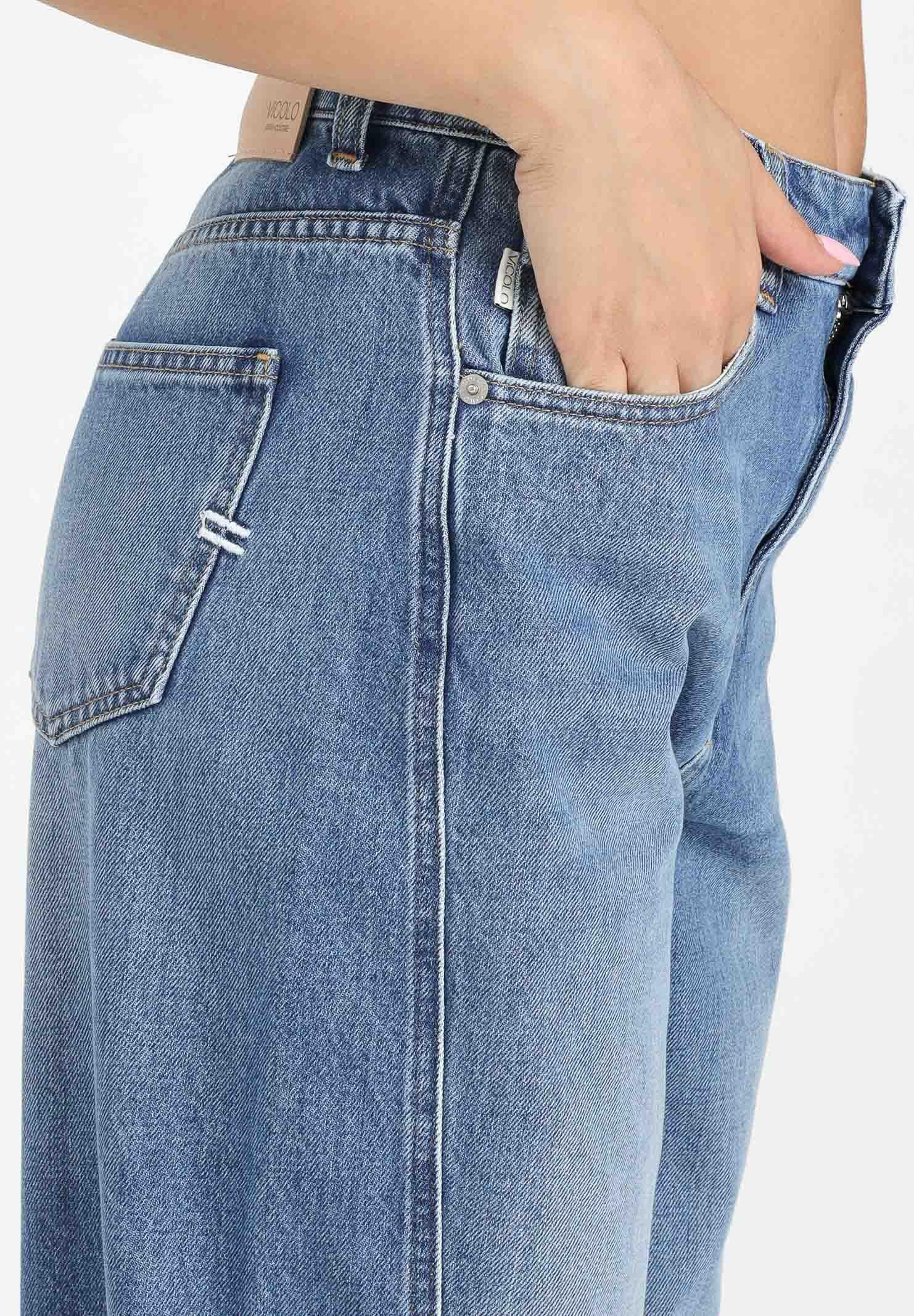 VICOLO Jeans Cornelia in denim chiaro da donna DF5024 VU VICOLO 