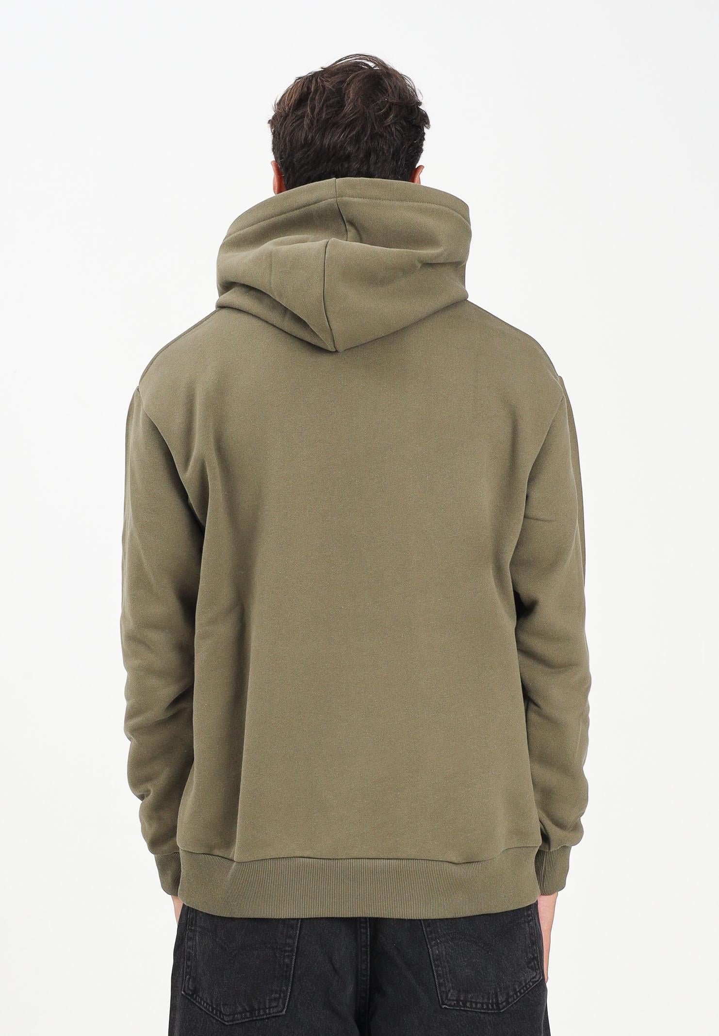 MARKET Felpa con cappuccio verde militare da uomo caratterizzata da stampa di orsetti F5MKMAHS019 949 MarKET 