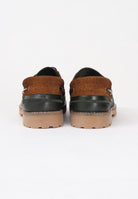 BARBOUR Mocassini Re-Engineered Deck verde e cuoio da uomo 252MMFO0795 OL37 BARBOUR 