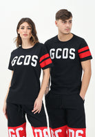 GCDS T-shirt a manica corta nera per uomo e donna con logo GCDS B1XM2315JI9 99 GCDS 