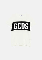 GCDS T-shirt a manica corta bianca per bambino e bambina con stampa logo GCDS Z0UKQC585J105 100B GCDS 
