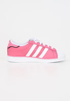 Sneakers SUPERSTAR C bambina bianche e rosa IE0857  ADIDAS ORIGINALS 