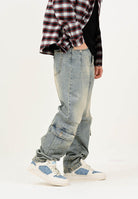 YES LONDON Jeans cargo in denim chiaro da uomo XJ3225 CA YES LONDON 