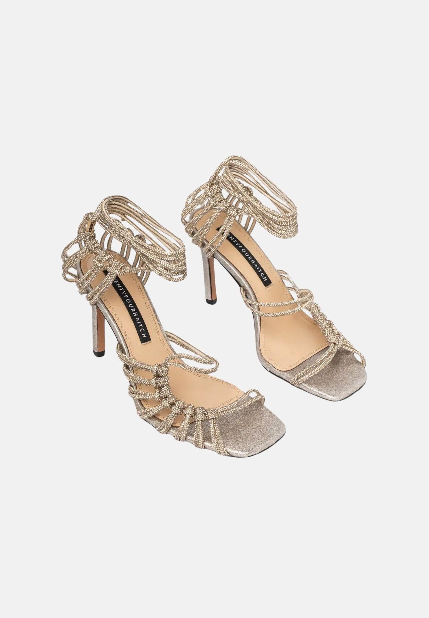 TWENTY FOURHAITCH Sandali con tacco MOLì oro da donna S0109ORO62P OR TWENTY FOURHAITCH 
