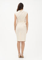 PINKO Abito midi burro da donna con cintura 106565A2W6 C00 PINKO 