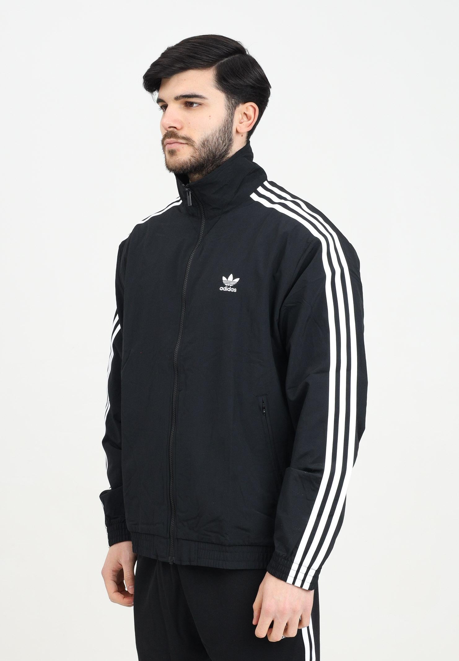 ADIDAS ORIGINALS Giacca a vento Adicolor Woven Firebird nera da uomo IT2491 . ADIDAS ORIGINALS 
