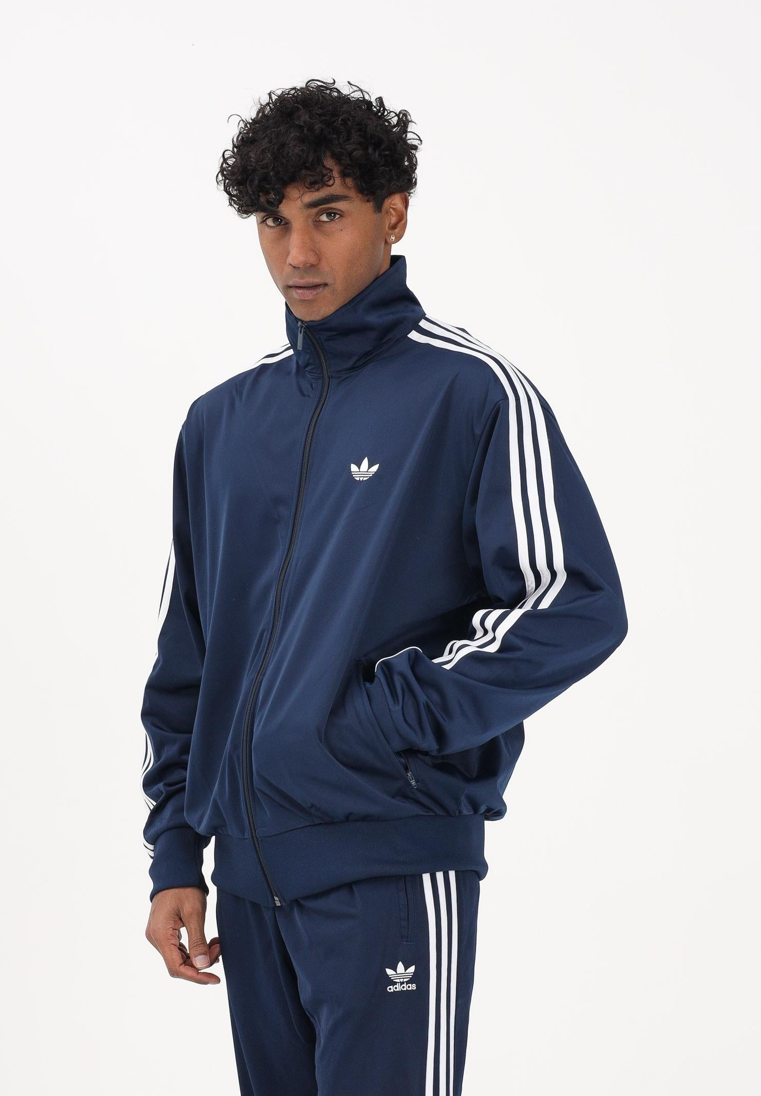 ADIDAS ORIGINALS Felpa con zip FIREBIRD blu da uomo KD8313 . ADIDAS ORIGINALS 
