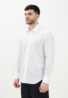 Camicia a manica lunga bianca da uomo CA2938 002 I'M BRIAN 