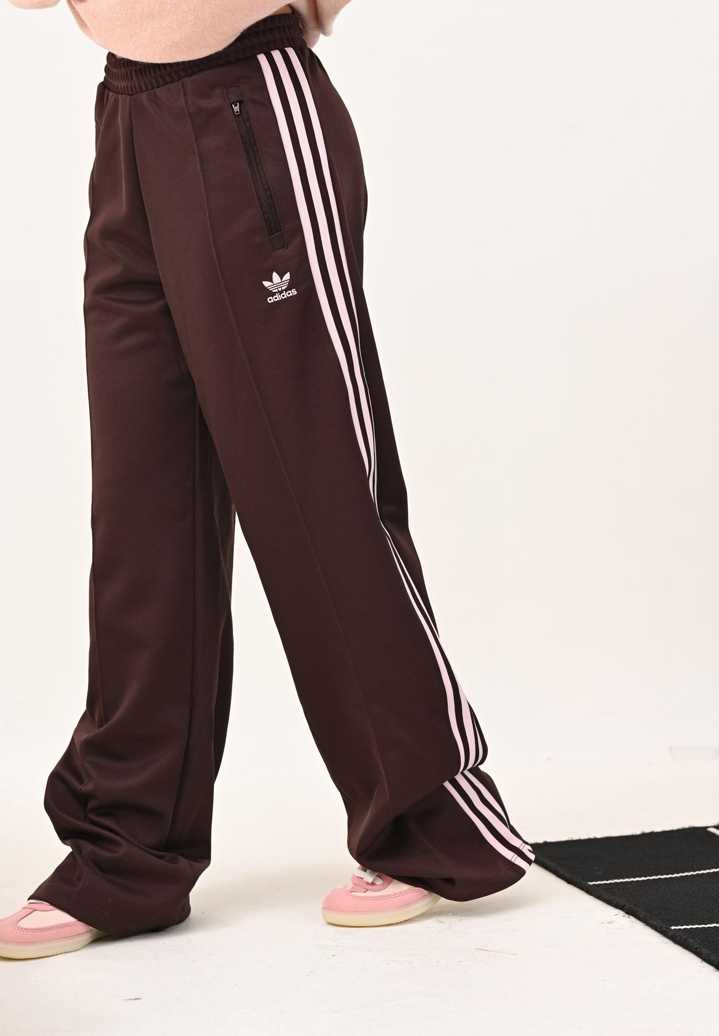 ADIDAS ORIGINALS Pantalone sportivo adicolor Classic Firebird Loose marrone e rosa da donna IR6093  ADIDAS ORIGINALS 
