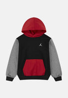 JORDAN Felpa con cappuccio MJ Brooklyn Fleece nera, rossa e grigia per bambino e bambina 95F121 KR5 JORDAN 