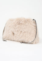 PINKO Maxi Clutch in eco pelliccia beige da donna 105909A2VZ C50Q PINKO 