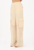 PINKO Pantalone elegante vaniglia da donna 106792A3AT C19 PINKO 