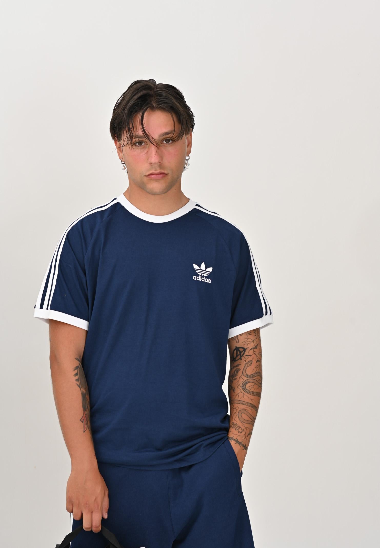 ADIDAS ORIGINALS T-shirt a manica corta adicolor Classics 3-Stripes blu da uomo IA4850  ADIDAS ORIGINALS 