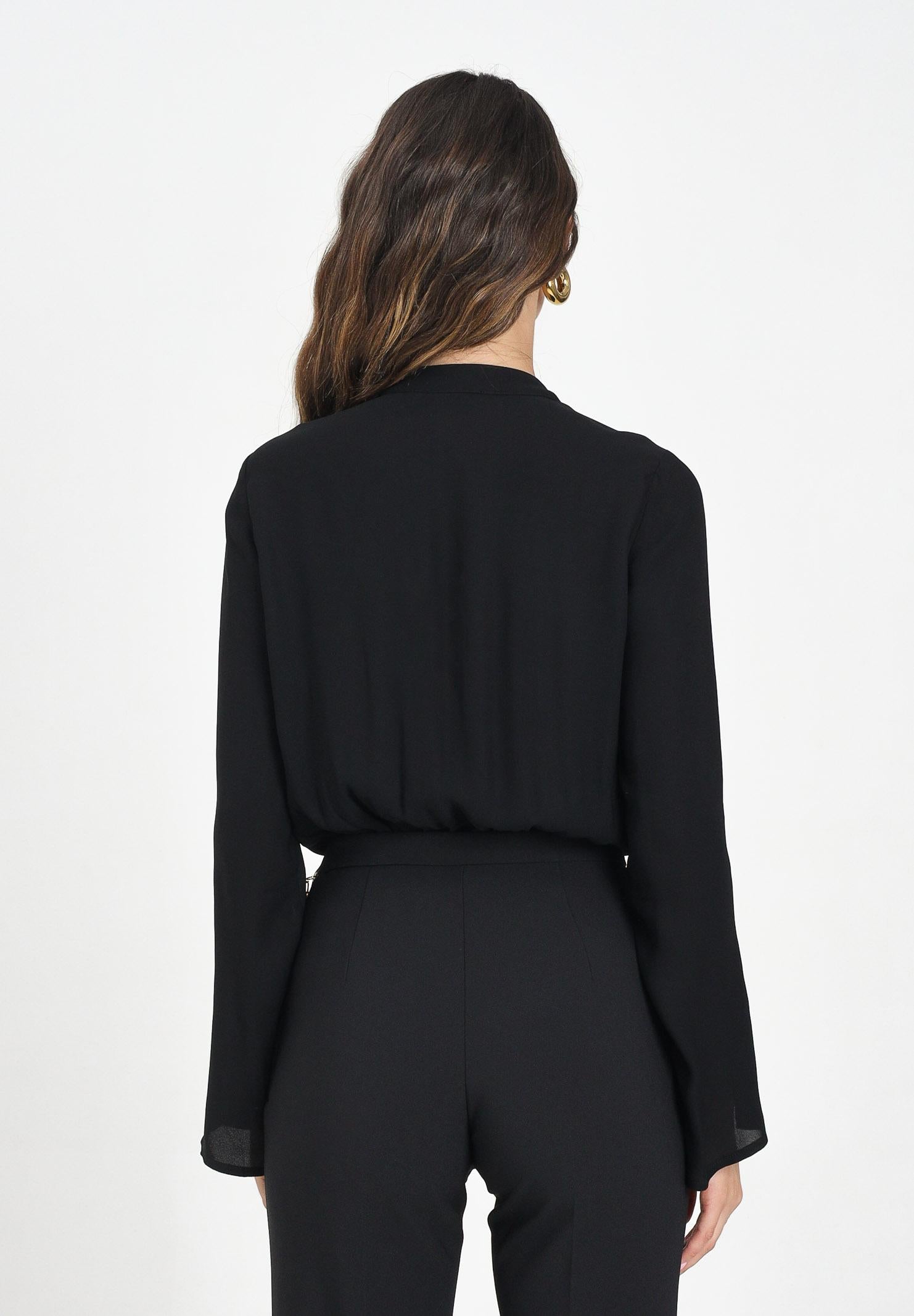 ELISABETTA FRANCHI Body nero da donna con dettagli gioiello CB00557E2 110 ELISABETTA FRANCHI 