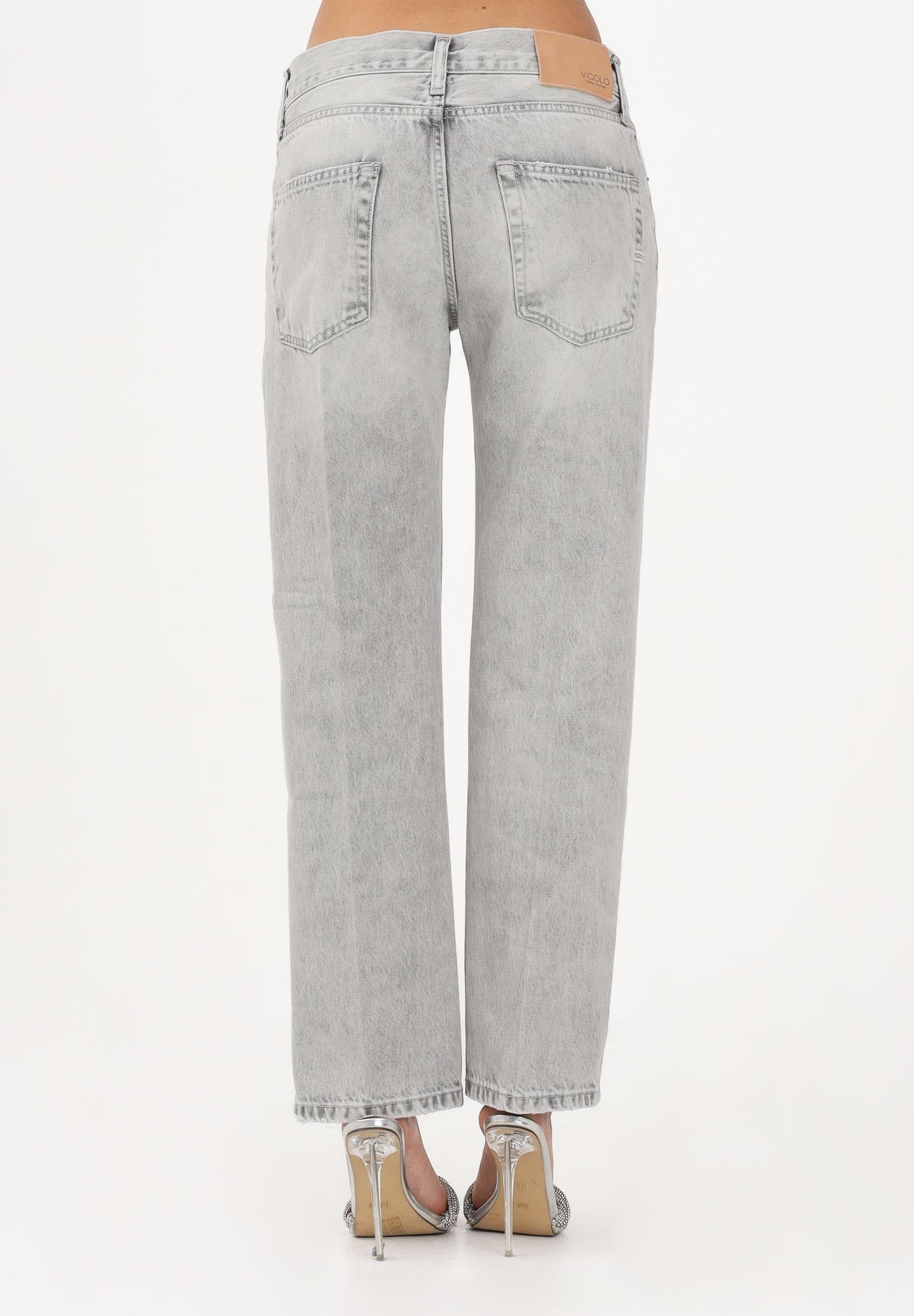 VICOLO Jeans ZEKE in denim grigio da donna DAB5122 DEGR VICOLO 