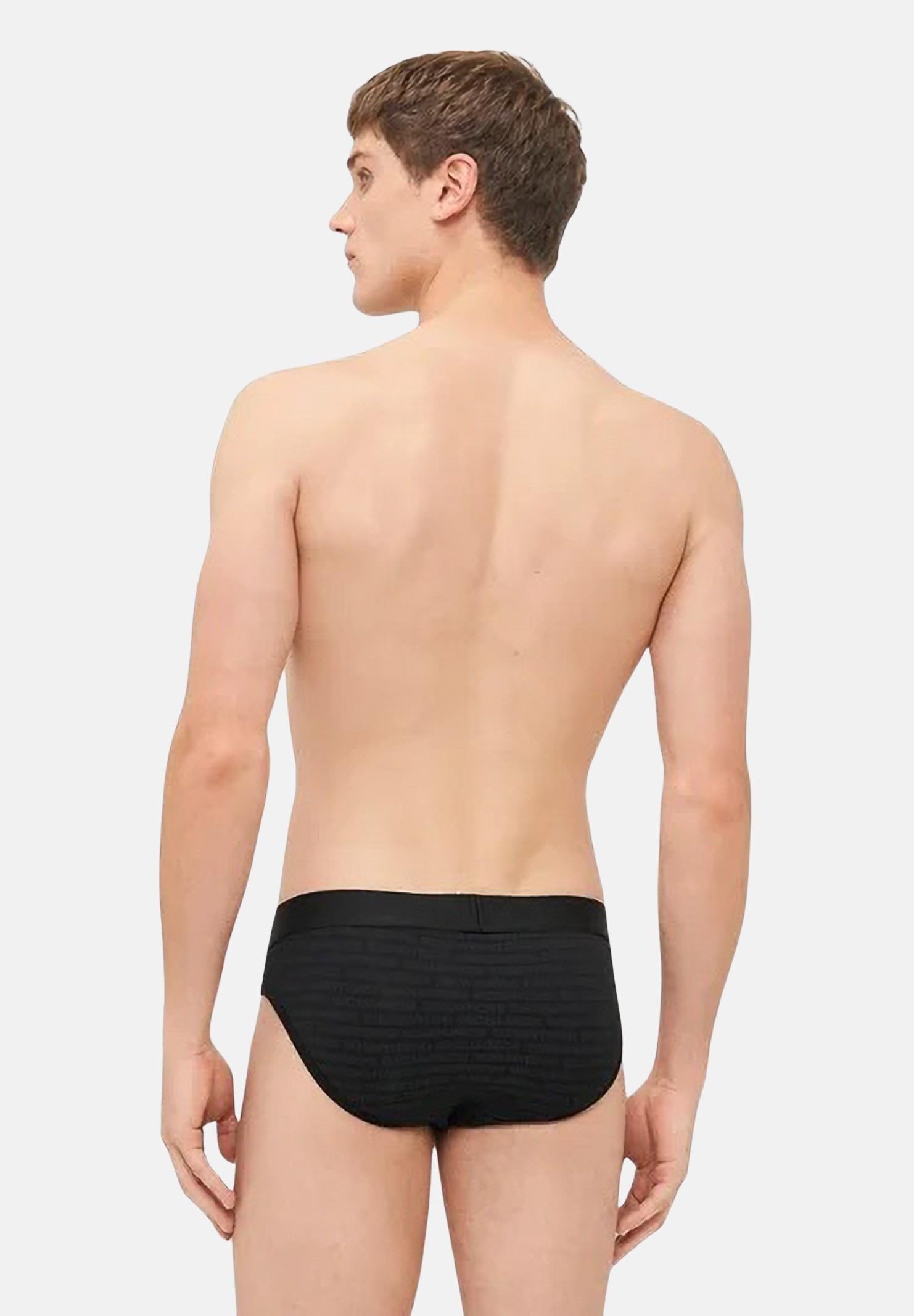 DSQUARED2 Slip nero da uomo con micro-logo D9H136050S 001 DSQUARED2 